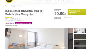 B&B Hôtel Beaune Sud (1) Palais des Congrès