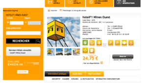 hotelF1 Nîmes ouest