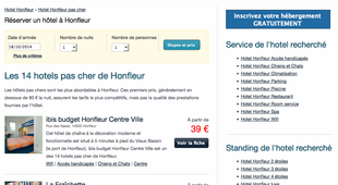 Tous les hotels pas chers Honfleur
