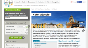 Hôtels Ajaccio