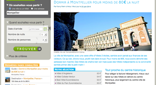 Hôtels à Montpellier pour moins de 80€