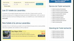 Tous les hôtels du Lavandou