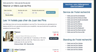Réservez en ligne un hôtel pas cher à Juan
