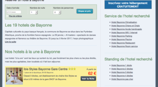 Les hôtels de Bayonne