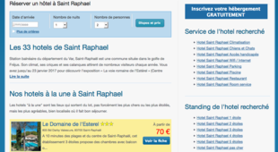 Liste des hôtels de Saint-Raphaël